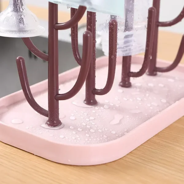 New Bottle Dry Rack Baby Bottle Drain Drying Racks Blue Pink Baby Bottles Cleaning Dryer Drainer Storage Drying Rack - Image 6