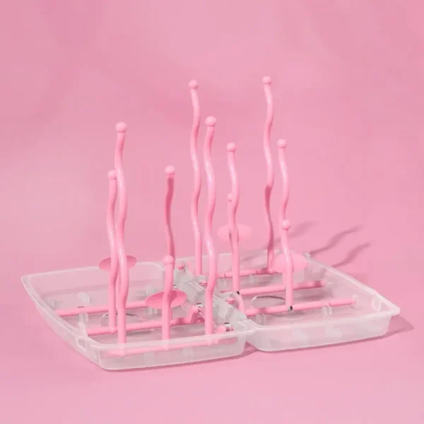 Portable Drainer Tree Shape Double Sided Cleaning Dryer Pacifier Baby Bottle Drying Rack Nipple Rack Bottle Rack Bottle Storage
