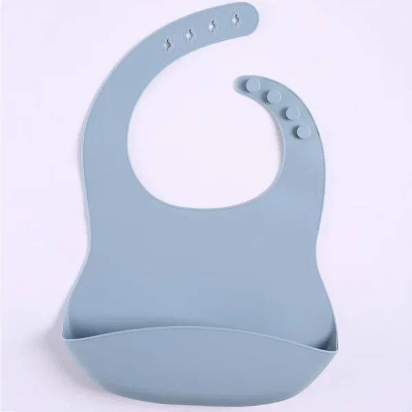 Children's silicone rice bibs baby eating bibs rice bibs bibs baby drool bibs auxiliary food coveralls super soft waterproof - Image 2