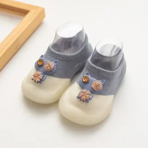 Summer Cartoon Cat Doll Children's Indoor Shoes Cute Cartoon Baby Socks Shoes Baby Toddler Shoes Boys and Girls Pure Cotton