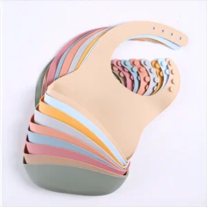 Children's silicone rice bibs baby eating bibs rice bibs bibs baby drool bibs auxiliary food coveralls super soft waterproof