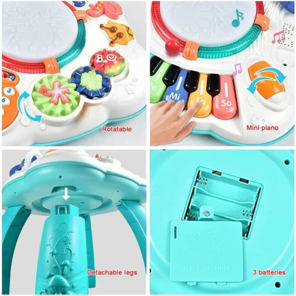 Baby & Toddler Toys - Baby Activity Learning Musical Table Toys for 6 Months- 3 Year Old - Safe,Sturdy and Fun,Boys Girls Gifts - Image 4