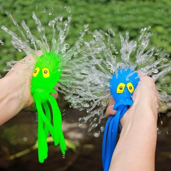 Baby Bath Toys Sponge Water Absorbing Octopus Squeezing Stress Relief Toys Summer Swimming Play Water Bath Toy for Children - Image 2