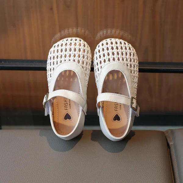 Girls Artificial Leather Shoes Summer New Children Hollow Casual Sandals Kids Fashion Shoe Beach shoes 3 - Image 5