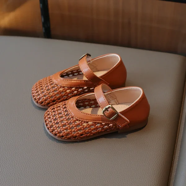 Girls Artificial Leather Shoes Summer New Children Hollow Casual Sandals Kids Fashion Shoe Beach shoes 3 - Image 4