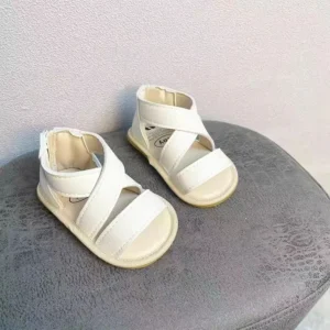 Fashionable 0-18M Baby Cute Open toed Pre school Summer Sandals Princess Casual PU Soft Rubber Bottom Anti slip Single Shoes Wom