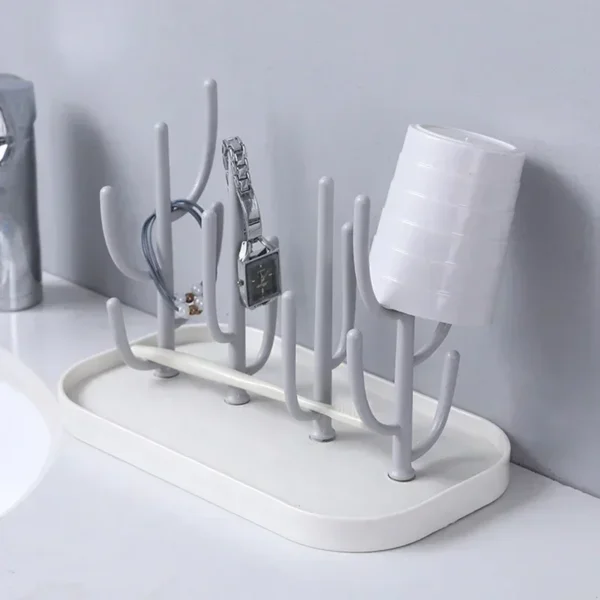 New Bottle Dry Rack Baby Bottle Drain Drying Racks Blue Pink Baby Bottles Cleaning Dryer Drainer Storage Drying Rack - Image 2