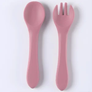 Children's tableware complementary soft spoon baby spoon baby silicone soft spoon feeding water small spoon