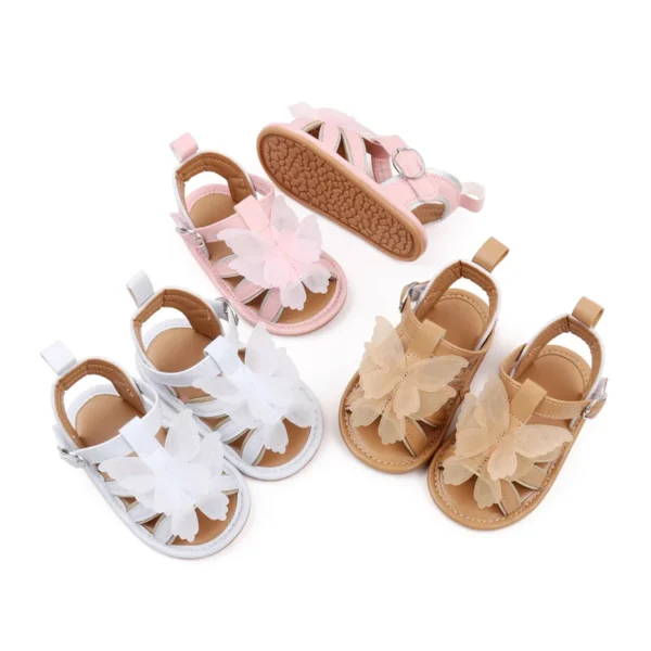 Baby Sandal Cute Butterfly Girl Summer Shoes High Quality Anti-slip Sole Beautiful 2024 New Fashion for 0-9-18 Months BJZ3232 - Image 5