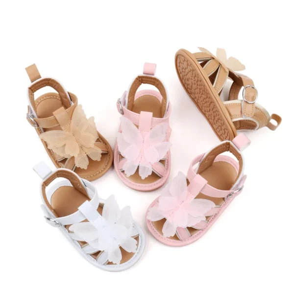 Baby Sandal Cute Butterfly Girl Summer Shoes High Quality Anti-slip Sole Beautiful 2024 New Fashion for 0-9-18 Months BJZ3232 - Image 4