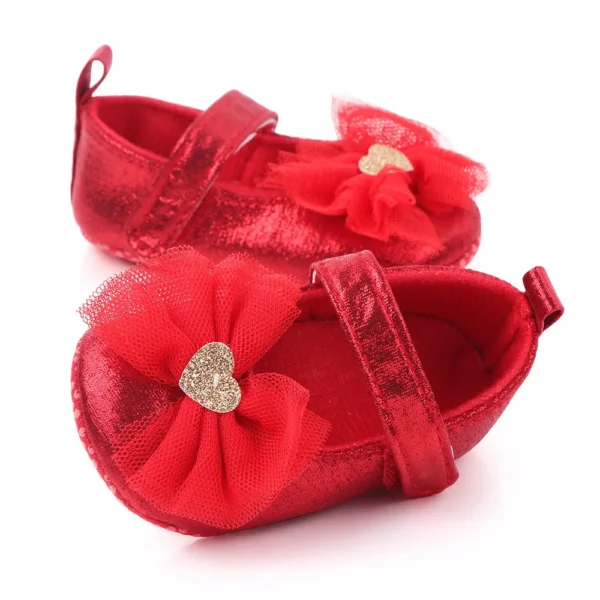 Baby Girl Shoes Party Princess Dress Shoes Bowknot Baby Shoes Non-Slip Baby Toddler Shoes 0-18M - Image 4