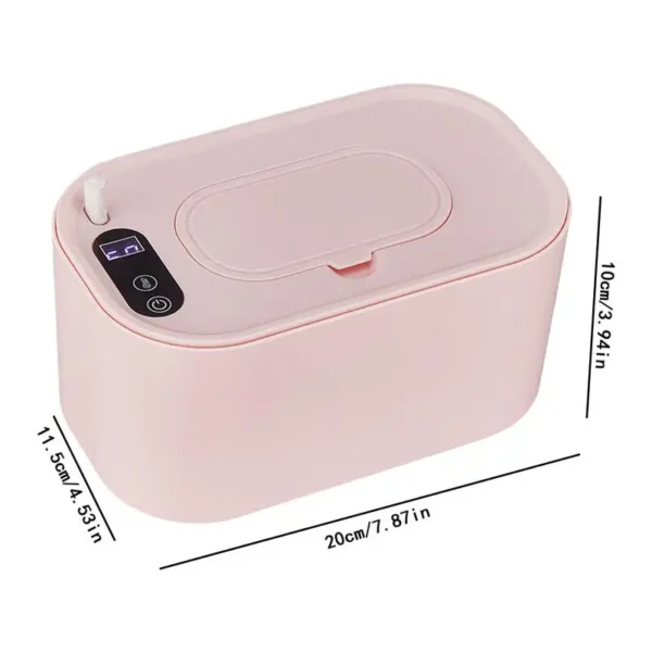 Baby Wipe Warmer Portable Large Capacity Wipes Dispenser USB Wipe Warmer Adjustable Wipe Heater Constant Temperature Diaper Wipe - Image 6