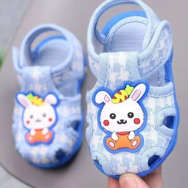 Cute Squeaky Shoes Summer New Style 0-1-2 Year Old Baby Sandals Cartoon Screaming Shoes Soft Sole Non-slip Toddler Shoes - Image 2