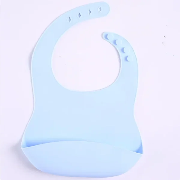 Children's silicone rice bibs baby eating bibs rice bibs bibs baby drool bibs auxiliary food coveralls super soft waterproof - Image 3