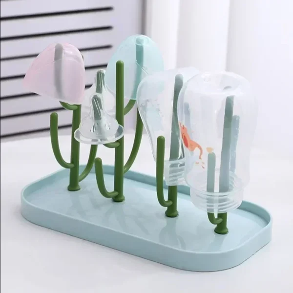 New Bottle Dry Rack Baby Bottle Drain Drying Racks Blue Pink Baby Bottles Cleaning Dryer Drainer Storage Drying Rack - Image 3