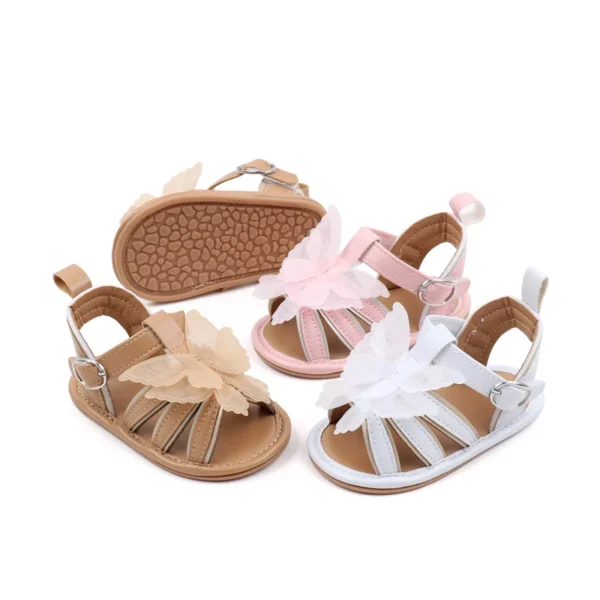 Baby Sandal Cute Butterfly Girl Summer Shoes High Quality Anti-slip Sole Beautiful 2024 New Fashion for 0-9-18 Months BJZ3232 - Image 6