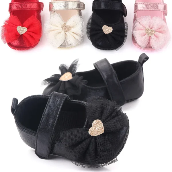 Baby Girl Shoes Party Princess Dress Shoes Bowknot Baby Shoes Non-Slip Baby Toddler Shoes 0-18M - Image 2