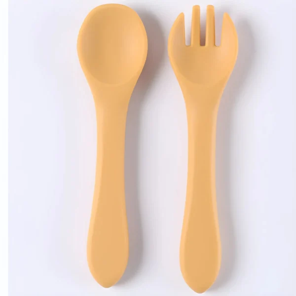 Children's tableware complementary soft spoon baby spoon baby silicone soft spoon feeding water small spoon - Image 2